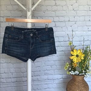 American Eagle denim shorty shorts